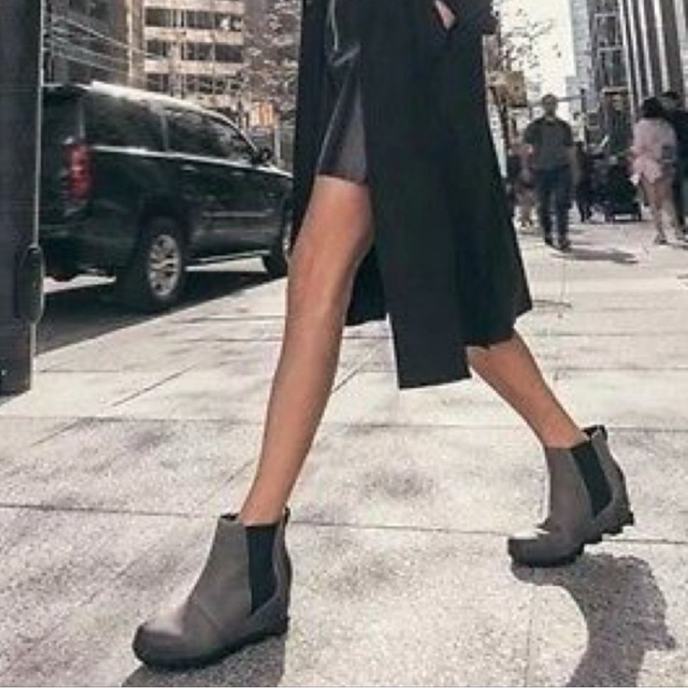 Sorel Joan Of Arctic Wedge II Chelsea Boot Quarry 10